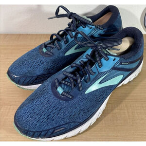 Brooks Running Shoes Adrenaline 10 Blue Training Gym Women's Sneakers Lace Up